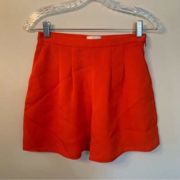 Aritzia Wilfred Le Fou Red High Rise Shorts 4 - Picture 1 of 8